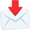 Envelope With Arrow emoji on Messenger